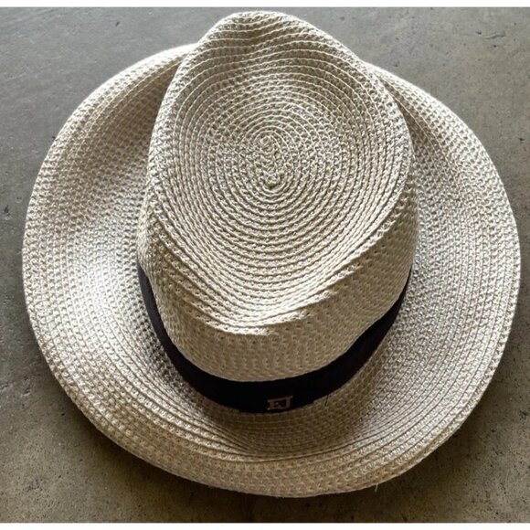 Eric Javits Squishee Instinct Hat Womens One Size Natural Black Sun UPF 50+ - Picture 9 of 14